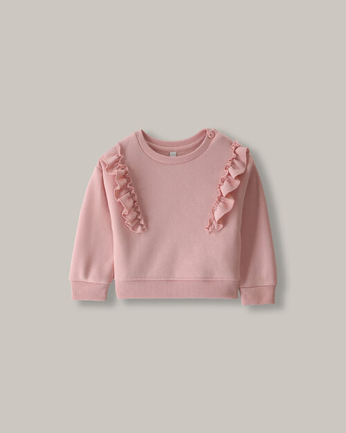 Sudadera Cerrada Con Volantes